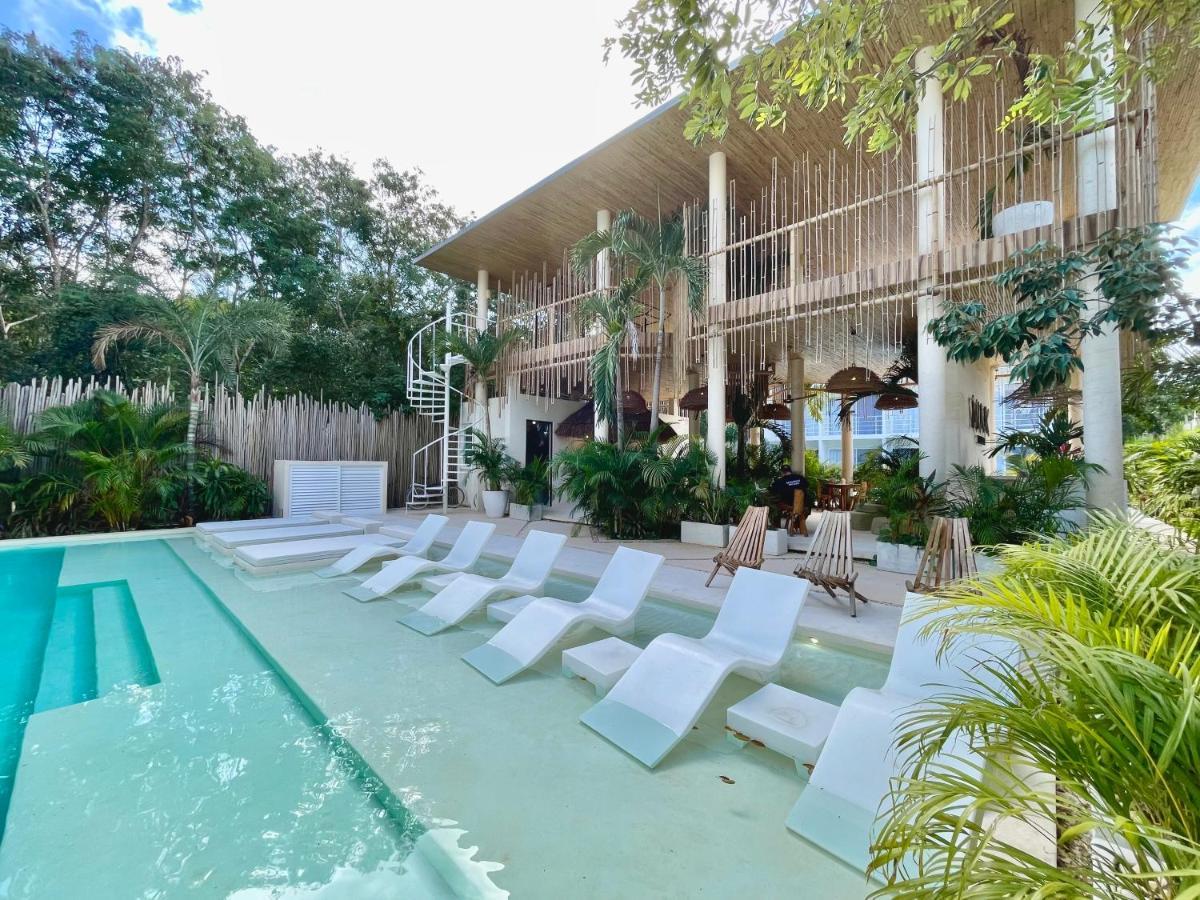 Beautiful Swim-Up Studio With Private Terrace, Pool And Jungle Gym Tulum Exteriör bild